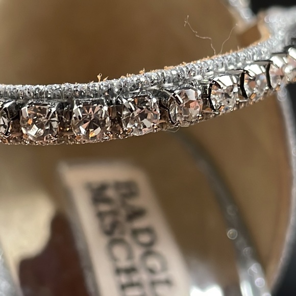 Badgley Mischka Satin Stiletto Heels, Size 6 - Picture 7 of 15